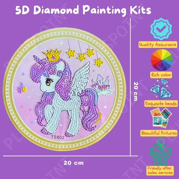 5D_Diamond_Gem_Kits_For_Kids_Pack_Of_2_Design_Diamond_Arts_And_Crafts_For_Kids_Ages_6_8_10_12_Gem_Art_Painting_Kit_Unicorn_Crafts_Unicorn_Diamond_Painting_Kits_For_Girls