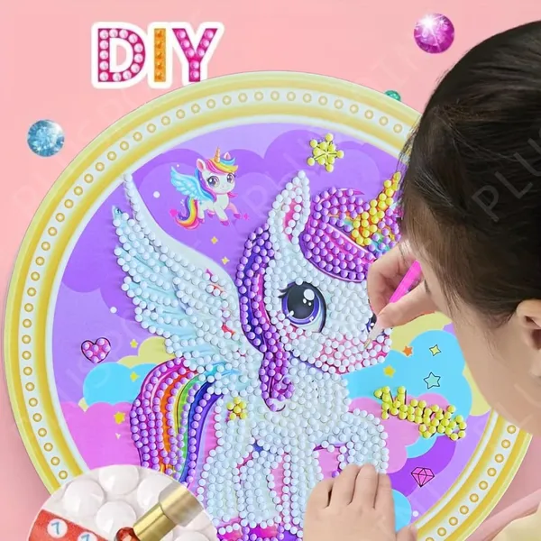 5D_Diamond_Gem_Kits_For_Kids_Pack_Of_2_Design_Diamond_Arts_And_Crafts_For_Kids_Ages_6_8_10_12_Gem_Art_Painting_Kit_Unicorn_Crafts_Unicorn_Diamond_Painting_Kits_For_Girls
