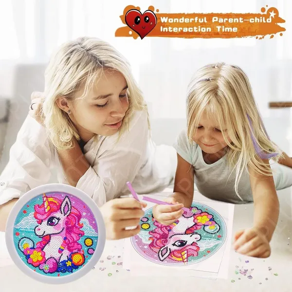 5D_Diamond_Gem_Kits_For_Kids_With_Frame_Diamond_Art_And_Craft_For_Kids_Ages_6_8_10_12_Gem_Art_Painting_Kit_Unicorn_Crafts_Unicorn_Diamond_Painting_Kits_For_Girls