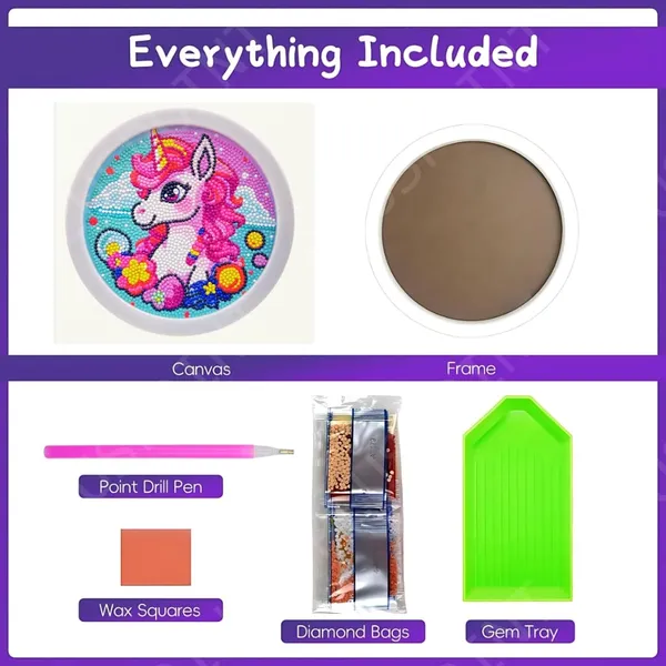 5D_Diamond_Gem_Kits_For_Kids_With_Frame_Diamond_Art_And_Craft_For_Kids_Ages_6_8_10_12_Gem_Art_Painting_Kit_Unicorn_Crafts_Unicorn_Diamond_Painting_Kits_For_Girls