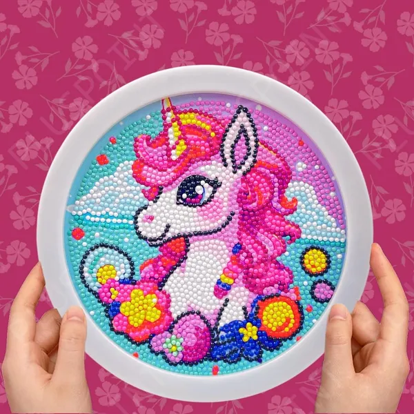 5D_Diamond_Gem_Kits_For_Kids_With_Frame_Diamond_Art_And_Craft_For_Kids_Ages_6_8_10_12_Gem_Art_Painting_Kit_Unicorn_Crafts_Unicorn_Diamond_Painting_Kits_For_Girls