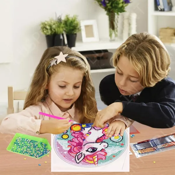 5D_Diamond_Gem_Kits_For_Kids_With_Frame_Diamond_Art_And_Craft_For_Kids_Ages_6_8_10_12_Gem_Art_Painting_Kit_Unicorn_Crafts_Unicorn_Diamond_Painting_Kits_For_Girls