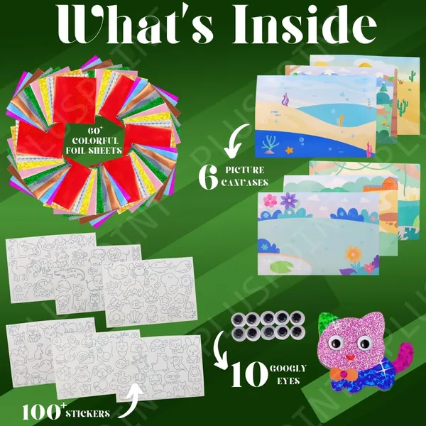 Foil_Art_Kit_For_Kids_Animals_Theme_100+_Foam_Stickers_Arts_And_Crafts,_No_Mess_Art_For_Kids,_Fun_Craft_Kits_&_Supplies,_Diy_Creative_Activities,_Travel_Toys_Gifts_For_Girls_&_Boys_Ages_5+