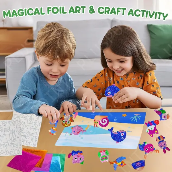 Foil_Art_Kit_For_Kids_Animals_Theme_100+_Foam_Stickers_Arts_And_Crafts,_No_Mess_Art_For_Kids,_Fun_Craft_Kits_&_Supplies,_Diy_Creative_Activities,_Travel_Toys_Gifts_For_Girls_&_Boys_Ages_5+