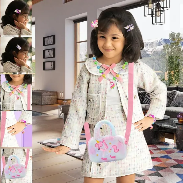 Unicorn_Gift_For_Girls_14_Pcs_Set_For_Kids_Of_Unicorn_Handbag_Purse,_Diary,_Hair_Clips,_Bracelet,_Necklace,_Pen,_Toy_Soft_Plush_Toys_Set_For_Birthday_Gifts_For_Kids