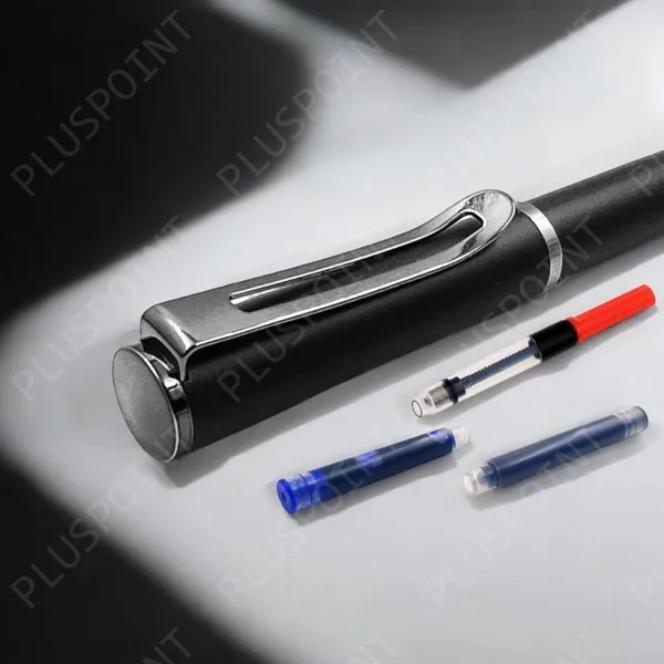 Stainless_Steel_Fountain_Pen_Stunning_Luxury_Pen_With_Metallic_Black_Finish,_Iridium_Nib,_Pen_Gift_For_Men_&_Women,_Professional,_Executive_Office,_Nice_Designer_Pens_For_Kids