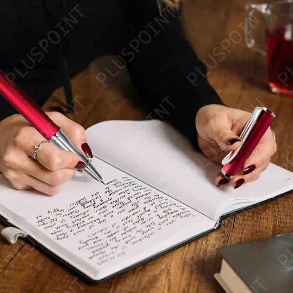 Stainless_Steel_Fountain_Pen_Stunning_Luxury_Pen_With_Metallic_Red_Finish,_Iridium_Nib,_Pen_Gift_For_Men_&_Women,_Professional,_Executive_Office,_Nice_Designer_Pens_For_Kids