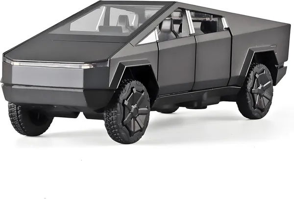 Diecast_Cybertruck_Model_Car_1/36_Toys_With_Lights_Diecast_Cyber_Cars_Pull_Back_Metal_Model_Toy_Trucks_And_Pickup_Truck_Toys_For_Kids_And_Cyber_Truck_Enthusiasts,_Black