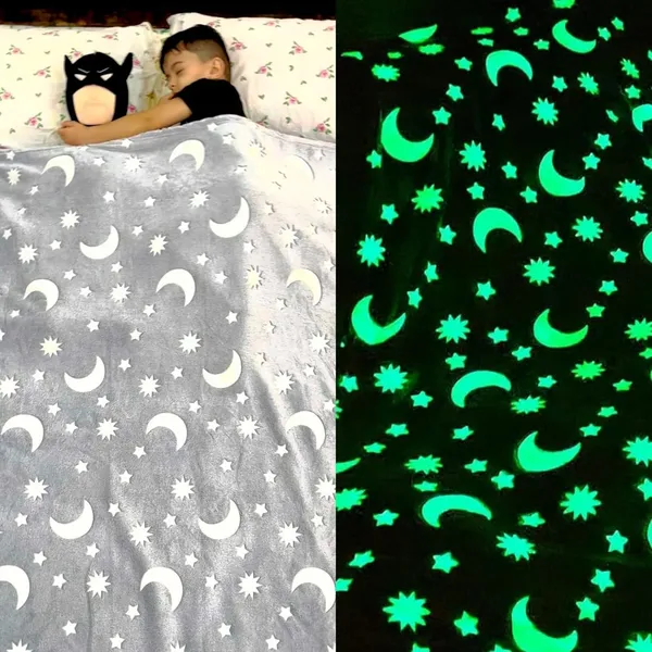 Moon-Stars_Glow_In_The_Dark_Blanket_For_Kids_0-15_Years_|_120X150_Cm_|_Soft_Flannel_Fleece_Throw_|_Cozy_&_Warm_All-Season_Radium_Blanket_|_Ideal_Gift_For_Boys_&_Girls_(Grey,_Queen_Size)