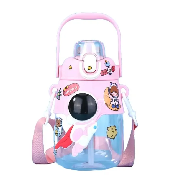 Space_Astronaut_Water_Bottle_For_Kids_Cute_Cartoon_Leak-Proof_1200_Ml_Sipper_Bottle_With_Straw,_Flip_Cover,_Bpa-Free,_School_Water_Bottle_For_Boys_Girls_(Pink)