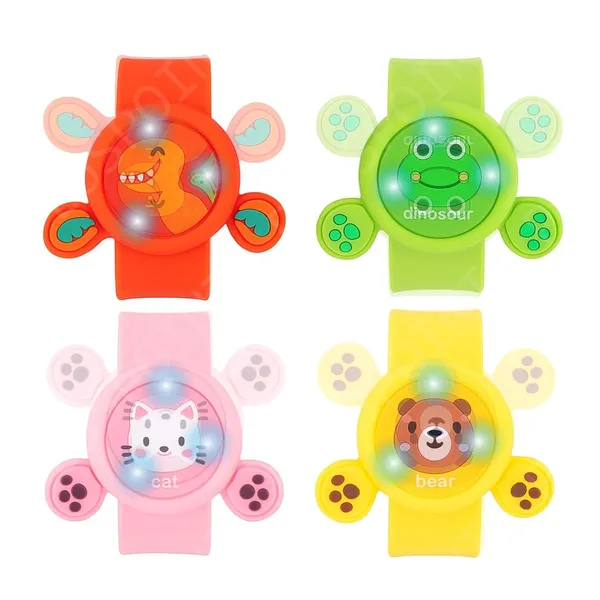 4Pcs_Kids_Wrist_Band_For_Boys_And_Girls_Spinning_Slap_Band_Cute_Cartoon_Bracelet_Wrist_With_Lights,_Great_Birthday_Gift_Toys_For_Return_Gift_For_Kids_Rakhi
