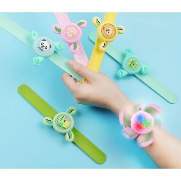 6Pcs_Wrist_Band_For_Kids_Boys_And_Girls_Spinning_Slap_Band_Cute_Cartoon_Bracelet_Wrist_With_Lights,_Great_Birthday_Gift_Toys_For_Return_Gift_For_Kids_Rakhi