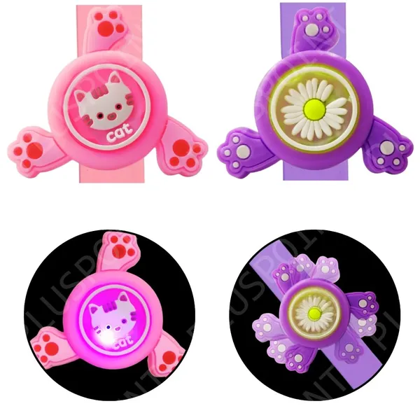2Pcs_Wrist_Band_For_Boys_And_Girls_Spinning_Slap_Band_Cute_Cartoon_Bracelet_Wrist_With_Lights,_Great_Birthday_Gift_Toys_For_Return_Gift_For_Kids_Rakhi