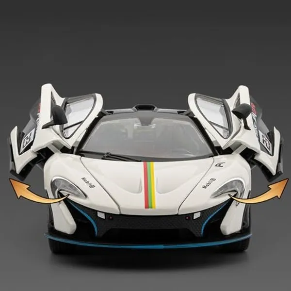 Diecast_Metal_Mclaren_P1_Gtr_1:24_Toy_Car_Collectible,Vehicle_Doors_Openable_With_Lights_And_Sounds,Pull_Back_Decoration_Model_Car_Toy_For_Adults_Kids_Birthday_Gifts
