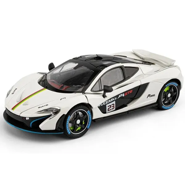 Diecast_Metal_Mclaren_P1_Gtr_1:24_Toy_Car_Collectible,Vehicle_Doors_Openable_With_Lights_And_Sounds,Pull_Back_Decoration_Model_Car_Toy_For_Adults_Kids_Birthday_Gifts
