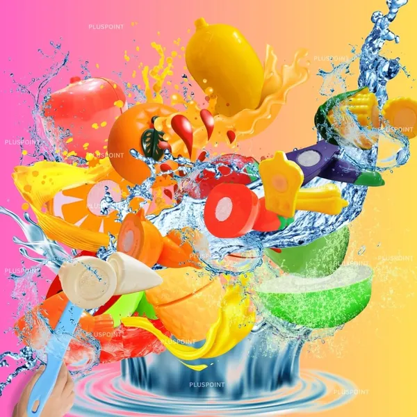 18_Pcs_Food_Cutting_Play_Toys_For_Kids_Realistic_Sliceable_Pretend_Fruit_&_Vegetables_Accessories_Has_7_Fruits,_7_Vegetables,_2_Board,_2_Knife_For_Kitchen_Toys_For_Girls_And_Boys