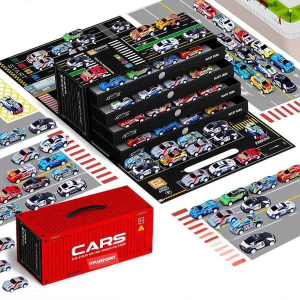 48Pcs_Pull_Back_Toy_Cars_Set,_Alloy_Racing_Cars,Bulk_Metal_Pull_Back_Vehicles_Set,With_Parking_Lot_Car_For_Kids_Ages_3-8_Goodie_Bag_Stuffers_Mini_Car_Party_Favors_For_Kids_Boys_And_Girls
