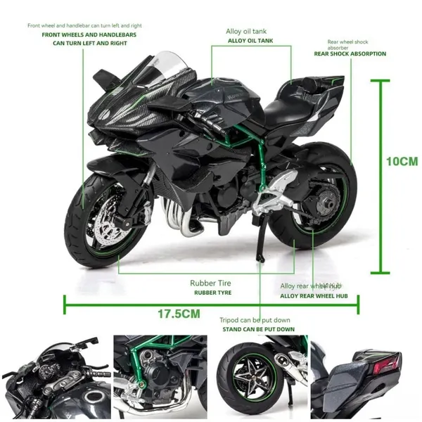 Diecast_H2R_Motorcycle_Toy_Bike_1:10_Scale_Model_Vehicles_Alloy_Simulation_Super_Bike_Also_For_Car_Dashboard_Adult_Alloy_Motorbike_Toy_Simulation_Model_Vehicle_Toy_Street_Machine_Kids_Gift