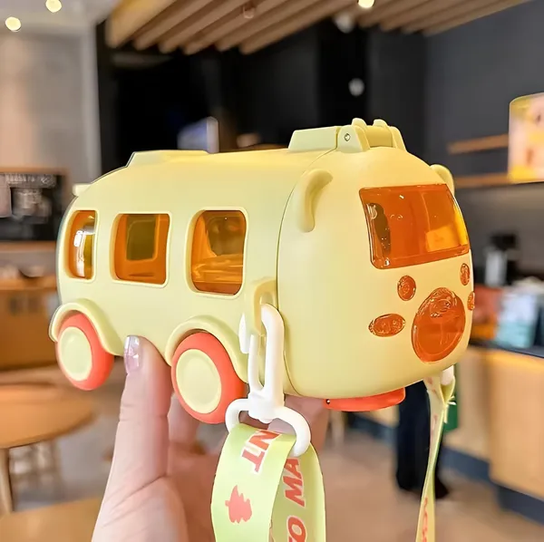 Bus_Water_Bottle_For_Kids_Detachable_Straw_Water_Cup_With_Shoulder_Strap_Leak-Proof_Kids_Drink_Cup_Cute_Cartoon_Water_Jug_Toy_With_Wheels_Toddler_Water_Bottle_For_Boys_And_Girls