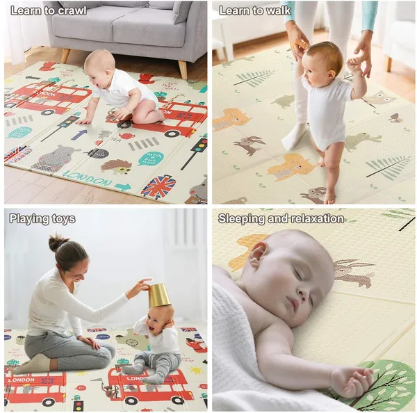 Gentle_Monster_Baby_Play_Mat,_Large_Foldable_Play_Mat_For_Baby,_Portable_Baby_Crawling_Mat,_Waterproof_Non_Toxic_Anti_Slip_Soft_Foam_Reversible_Playmat_For_Toddlers._(Circus_+_Giraffe)