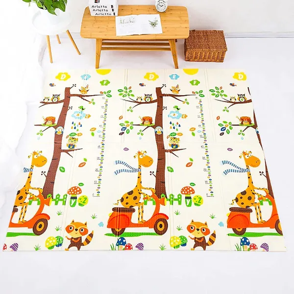 Gentle_Monster_Baby_Play_Mat,_Large_Foldable_Play_Mat_For_Baby,_Portable_Baby_Crawling_Mat,_Waterproof_Non_Toxic_Anti_Slip_Soft_Foam_Reversible_Playmat_For_Toddlers._(Circus_+_Giraffe)