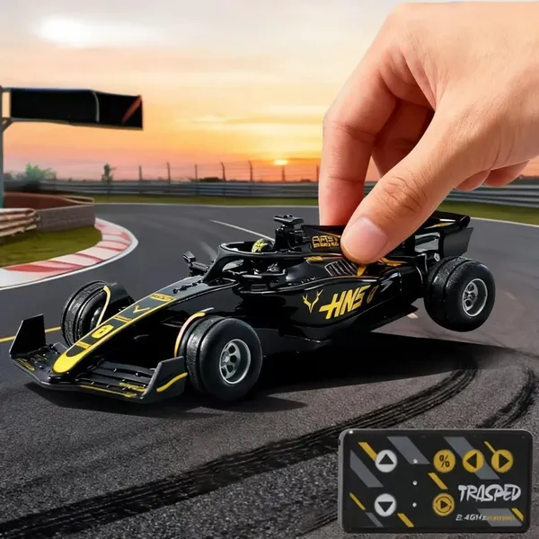 1:64_Die_Cast_Metal_F1_Mini_Rc_Racing_Car_With_Led_Lights_|_2.4Ghz_Remote_Control_Car_|_3_Speed_Adjustable,_Usb_Rechargeable_Alloy_Rc_Car_For_Kids_&_Adults_Indoor/Outdoor_Racing