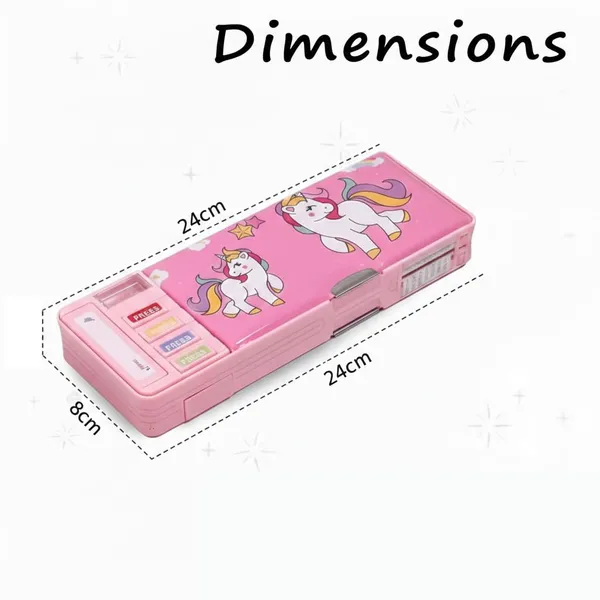Plastic_Multifunctional_Cute_Unicorn_School_Pencil_Case_For_Girls_-_Multi_Compartment_Button_Operated_Unicorn_Compass_Box,_Stationary_Items-_Pencil_Case_&_Geometry_Box_For_Kids