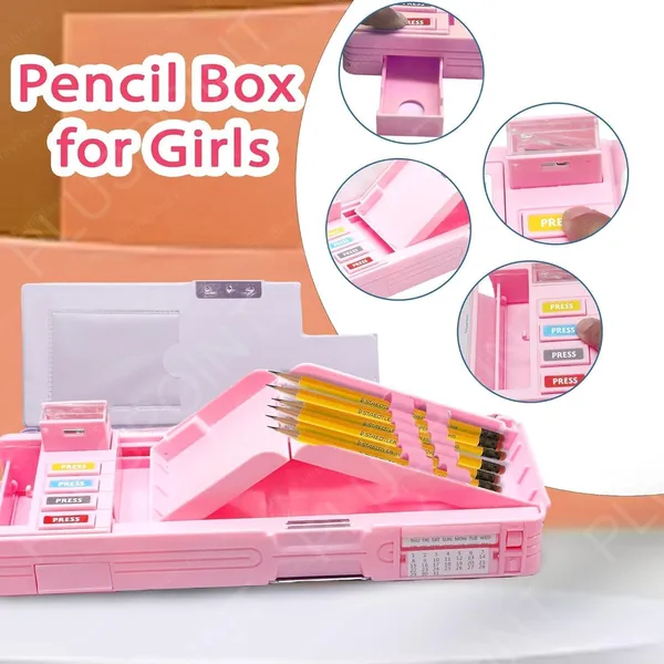 Plastic_Multifunctional_Cute_Unicorn_School_Pencil_Case_For_Girls_-_Multi_Compartment_Button_Operated_Unicorn_Compass_Box,_Stationary_Items-_Pencil_Case_&_Geometry_Box_For_Kids