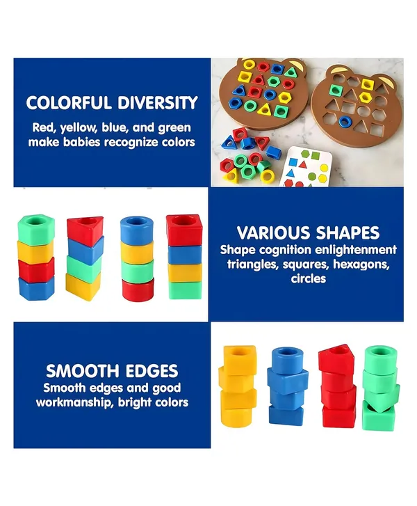 Shape_Matching_Puzzle_Game_For_Kids_|_30_Question_Cards,32_Colorful_Shapes,2_Bear_Boards_&_Bell_|_Educational_Stem_Toy_For_3+_Years_|Montessori_Learning_Toy_For_Shape_&_Color_Recognition
