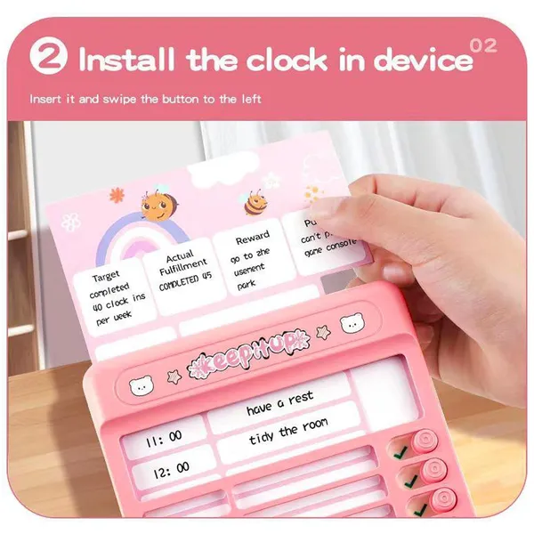Habit_Tracker_Daily_Task_Planner_For_Kids_Adult_Chore_Chart_Plastic_Checklist_Board_15_Detachable_Cards_To_Do_List_Planner_Checklist_Task_Planning_Board_For_Adults_And_Kids