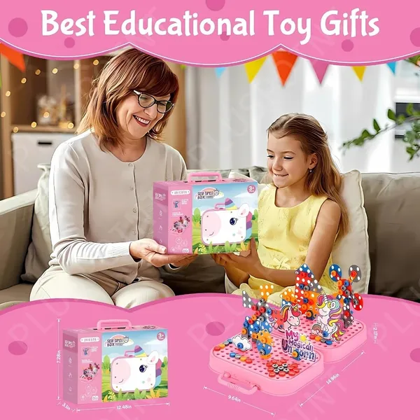 Unicorn_Drill_Toy_For_Kids_228Pc_Unicorn_Theme_3D_Stem_Construction_Puzzle_Toy_Electric_Working_Drill_With_Fix_Tool_Box,_Girls_Engineering_Building_Kits,_Birthday_For_Boys_3-9_Yrs_Old