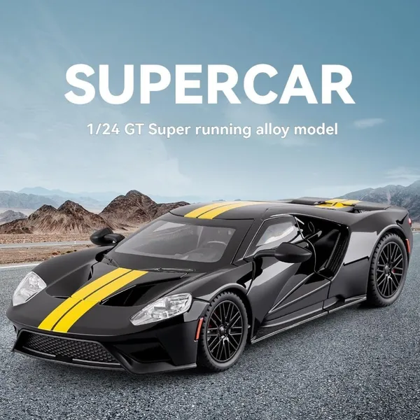 Die_Cast_Metal_Gt_1:24_Toy_Car_Collectible,Vehicle_Doors_Openable_With_Lights_And_Sounds,Pull_Back_Decoration_Model_Car_Toy_For_Adults_Kids_Birthday_Gifts