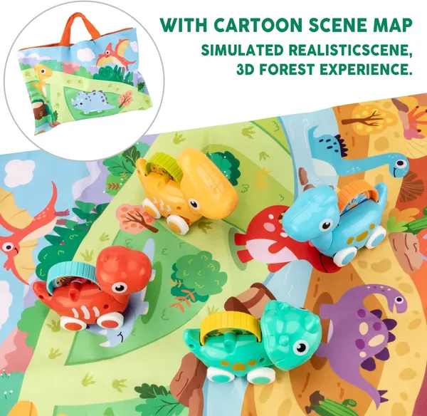 Cute_Dinosaur_Toy_Car_Set_With_Playmat_Fantastic_Creatures_Toys_Mat_Storage_Bag_Baby_Car_Travel_Toys_Pretend_Play_Jungle_Theme_Playmat_For_Kids_Birthday_Gift_Stocking_Stuffers_For_Toddler
