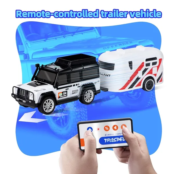 1:64_Mini_Rc_Off-Road_Car_With_Led_Lights_|_2.4Ghz_Off-Road_Remote_Control_Car_|_3_Speed_Adjustable,_Usb_Rechargeable_Alloy_Rc_Truck_For_Kids_&_Adults_Indoor/Outdoor_Racing