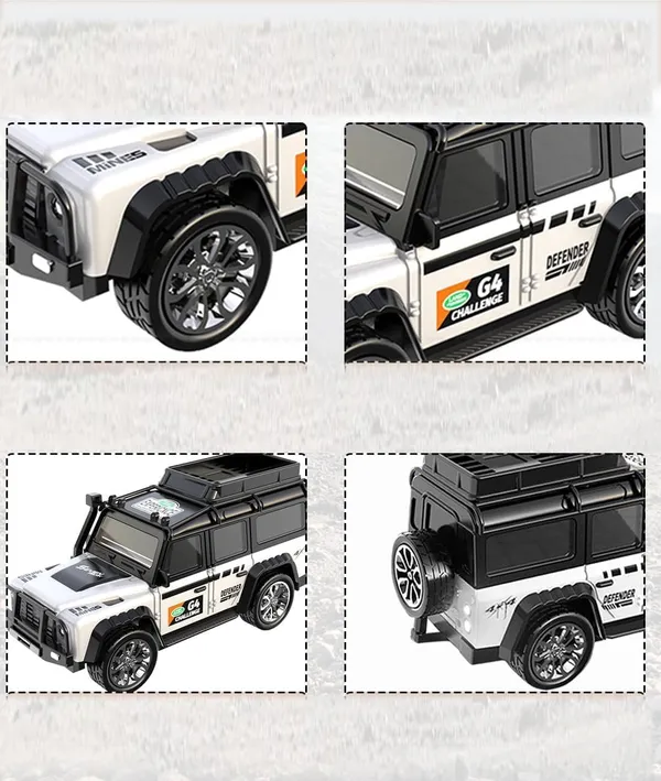 1:64_Mini_Rc_Off-Road_Car_With_Led_Lights_|_2.4Ghz_Off-Road_Remote_Control_Car_|_3_Speed_Adjustable,_Usb_Rechargeable_Alloy_Rc_Truck_For_Kids_&_Adults_Indoor/Outdoor_Racing