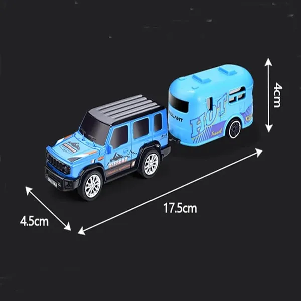 1:64_Mini_Rc_Off-Road_Jeep_With_Camper_Van_Led_Lights_2.4Ghz_Off-Road_Remote_Control_Car_|_3_Speed_Adjustable,_Usb_Rechargeable_Alloy_Rc_Car_For_Kids_&_Adults_Indoor/Outdoor_Racing