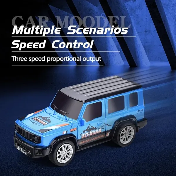 1:64_Mini_Rc_Off-Road_Jeep_With_Camper_Van_Led_Lights_2.4Ghz_Off-Road_Remote_Control_Car_|_3_Speed_Adjustable,_Usb_Rechargeable_Alloy_Rc_Car_For_Kids_&_Adults_Indoor/Outdoor_Racing