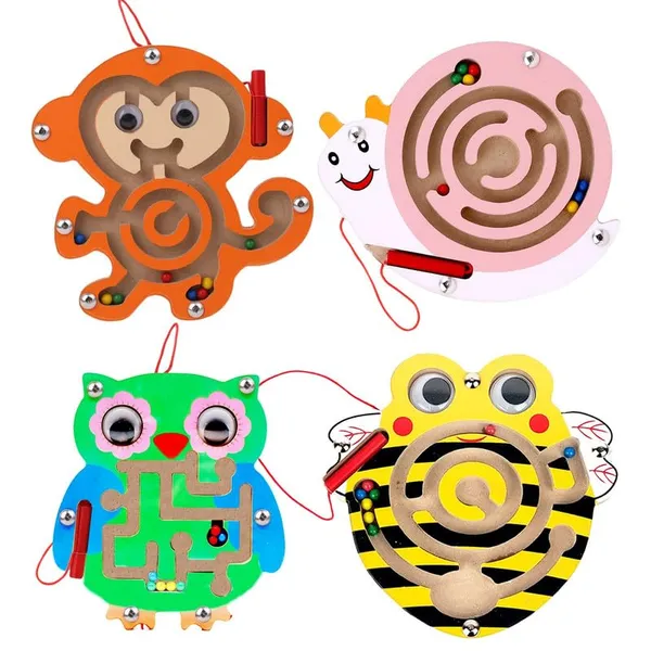 Wooden_Maze_Round_Labyrinth_Puzzle_Game_For_Kids_|_Brain_Teaser_Balance_Toy_|_Educational_Toy_For_Hand_Eye_Coordination_|_Indoor_Puzzle_For_Boys_&_Girls_|_Birthday_Return_Gift_|_Age_3+_|_Pack_Of_12