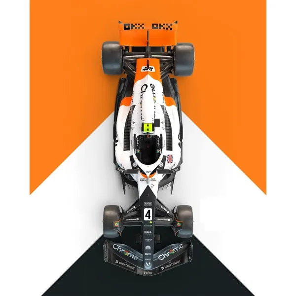 1:43_Scale_2023_Mcl-60_Racing_Diecast_F1_Model_Car,_Purple_Black_Alloy_Metal_Collectible_Vehicle_With_Smooth_Rolling_Wheels_For_Display_Collectors