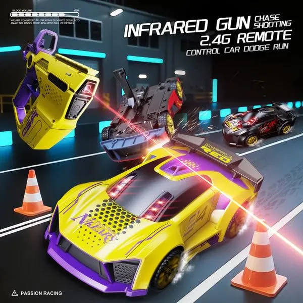 Infrared_Battle_Rc_Car_Toy_3-In-1_Drift_Car_Racing_2_Player_Interactive_Set_With_Infrared_Gun,_Shooting_&_Flip_Family_Friendly_Chase_Game_2.4Ghz_Remote_Control_Car_Toy_For_Kids_Ages_6+