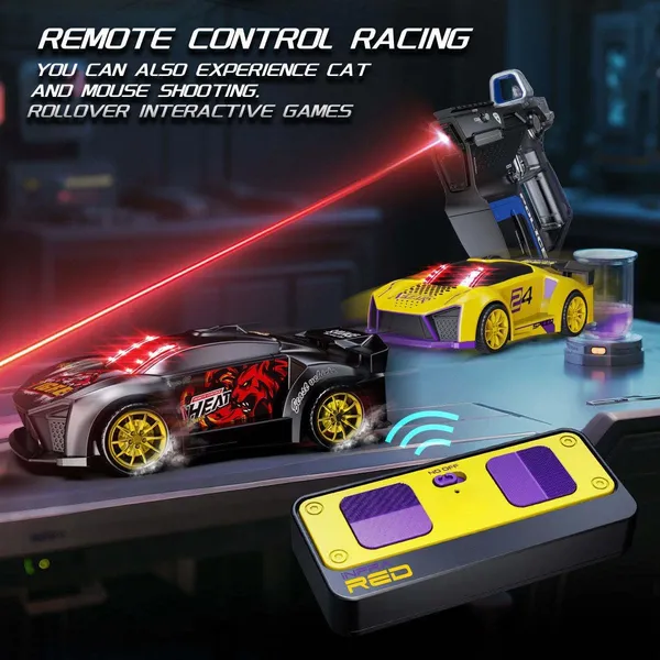 Infrared_Battle_Rc_Car_Toy_3-In-1_Drift_Car_Racing_2_Player_Interactive_Set_With_Infrared_Gun,_Shooting_&_Flip_Family_Friendly_Chase_Game_2.4Ghz_Remote_Control_Car_Toy_For_Kids_Ages_6+
