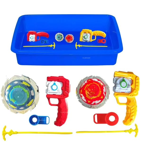 Spinning_Battle_Top_Toy_Set_Of_2_Tops_And_1_Tray_With_Launcher_And_Grip,_Metal_Gyro_Fighting_Tops_Starter_Set_For_Kids,_Competitive_Spin_Game_Toy_Gift_For_Boys_And_Girls_Age_6+