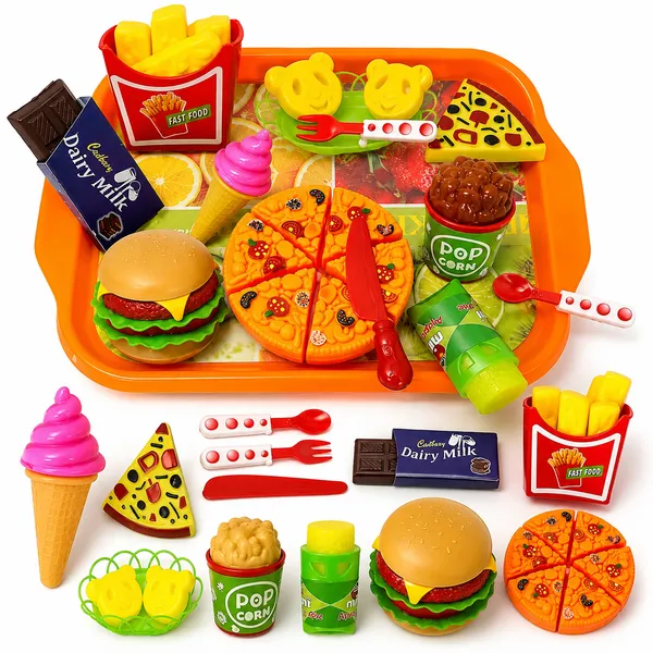 Pizza_Party_Fast_Food_Set_Realistic_Pizza_Pretend_Play_Burger_Fries_And_Ice_Cream_With_Tray_Food_Toy_|_Best_Gifts_Food_Playset_For_Boys_Girls_Kids-_Multicolor_4_Years_And_Up_(Bakery)