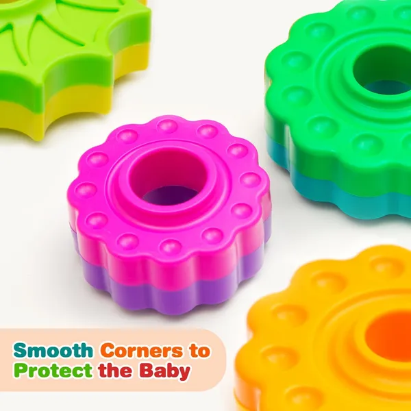 PLUSPOINT_Baby_Spinning_Stacking_Toys_for_Toddlers_1-3,_Rainbow_Ring_Stacker_Montessori_Toys_for_Babies_6-12_Months,