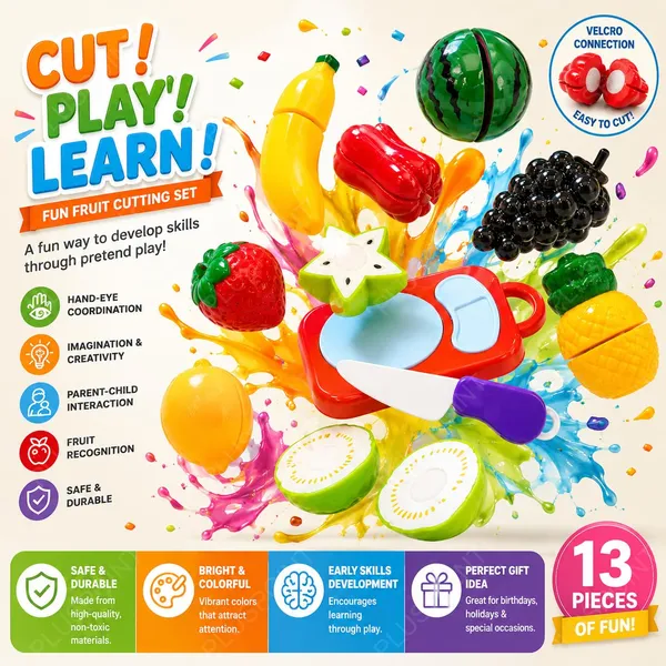 PLUSPOINT_Fruit_Cutting_Toys_Set_for_Kids_Pretend_Play_13pc_Fruit_Cut_Toy