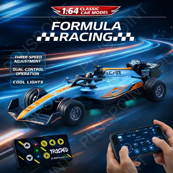 1:64_Die-cast_Metal_F1_RC_Mini_Racing_car_with_LED_Lights_|_2.4GHz_Remote_Control_Car