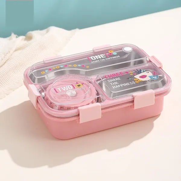 Bento_Lunch_Box_3_Inner_Compartment_Stainless_Steel_Insulated_Air_Tight_Portable_Tiffin_with,700ml_Lunch_Box�