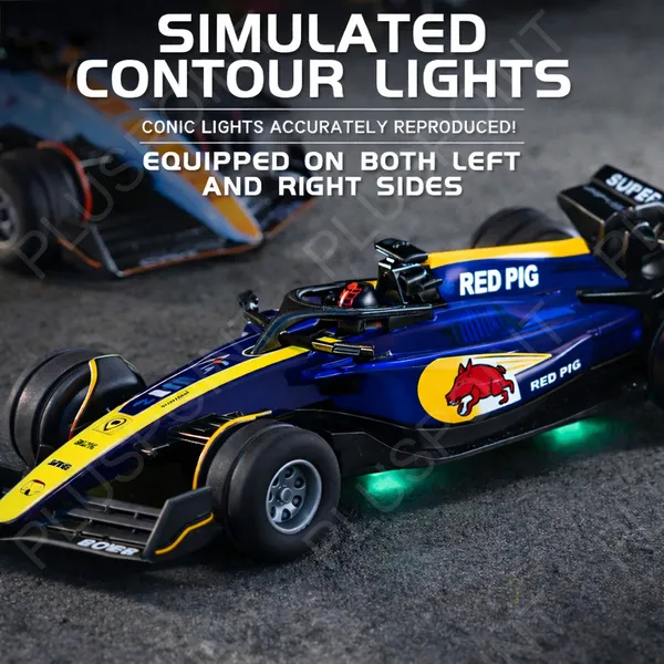 1:64_Die-cast_Metal_F1_RC_Mini_Racing_car_with_LED_Lights_|_2.4GHz_Remote_Control_Car�