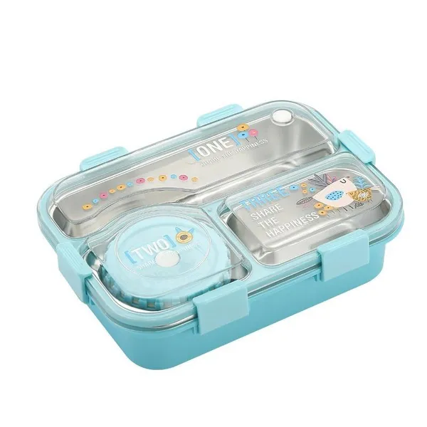 Bento_Lunch_Box_3_Inner_Compartment_Stainless_Steel_Insulated_Air_Tight_Portable_Tiffin_with,700ml_Lunch_Box�