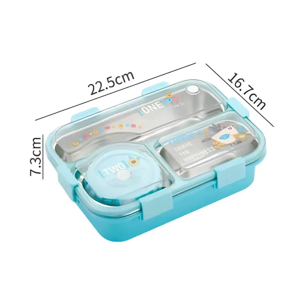 Bento_Lunch_Box_3_Inner_Compartment_Stainless_Steel_Insulated_Air_Tight_Portable_Tiffin_with,700ml_Lunch_Box�